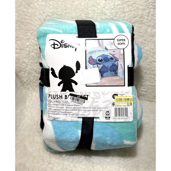 Disney Lilo & Stitch Plush Fleece Throw Blanket – Soft Cozy Kids Bedding – NEW - Picture 5 of 6